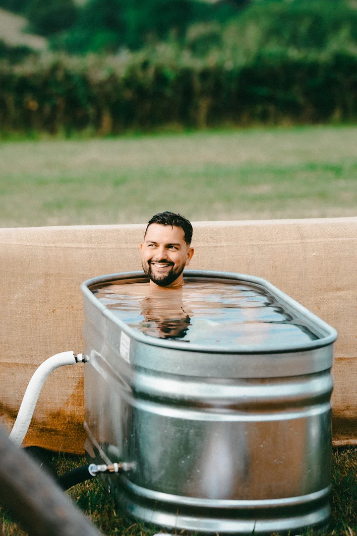 Cold plunge at Hotel Melody
